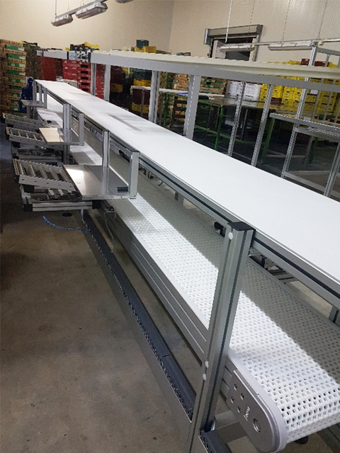 MATERIAL FLOWS  AND CONVEYORS<br />A two- storey conveyor